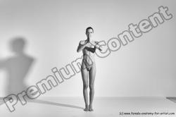 Nude Yoga poses Woman White Moving poses Slim long brown Dynamic poses Pinup